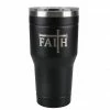 Budget 🔔 Lincoln Outfitters "Faith" 30 oz. Religious Tumbler, Black - 89-634-0204 - Tumblers ⌛