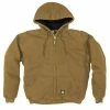 Flash Sale ⌛ Lincoln Outfitters Men's Flex Washed Duck Sherpa Lined Hooded Jacket Brown - RLHJ317HKY - Jackets ✔️