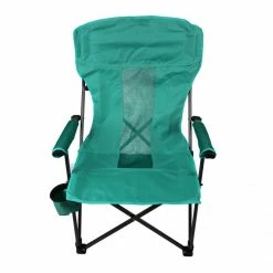 New 🎁 Lincoln Outfitters Hard Arm Folding Chair Teal 87-838-0204 - Camp Furniture ✨