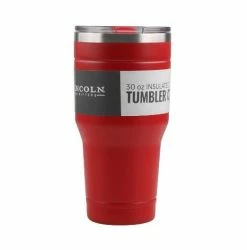 Flash Sale 💯 Lincoln Outfitters 30oz. Stainless Steel Red Tumbler 30LO3020 - Camp Kitchen ✔️