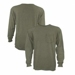Promo 🤩 Lincoln Outfitters Mens Long Sleeve Heavyweight Pocket T-Shirt - LOLSPK-04 - Long Sleeve 🥰 Shirts ✨