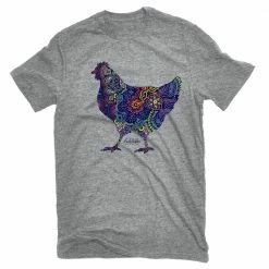Coupon 😉 Lincoln Outfitters Ladies Paisley Chicken Short Sleeve T-Shirt - LO-L177 - T-Shirts ❤️