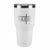Flash Sale ✔️ Lincoln Outfitters "Faith" 30 oz. Religious Tumbler, White - 89-646-0204 - Tumblers 👍