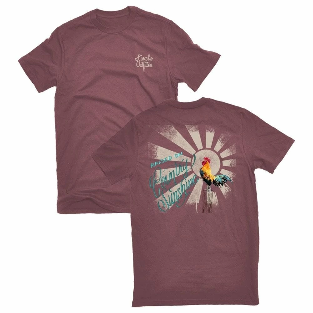 Best Pirce ⭐ Lincoln Outfitters Ladies Country Sunshine Rooster Short Sleeve T-Shirt - LO-L205 - T-Shirts 🛒 1 Best Pirce ⭐ Lincoln Outfitters Ladies Country Sunshine Rooster Short Sleeve T-Shirt - LO-L205 - T-Shirts 🛒