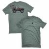 Top 10 👍 Lincoln Outfitters Men's Short Sleeve Drawn Jeep T-Shirt Aquifer Heather - LO-145 - T-Shirts 💯