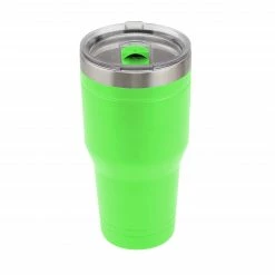 Outlet 🌟 Lincoln Outfitters 30oz. Stainless Tumbler Neon Green 30802C - Camp Kitchen 🔔