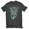 Cheapest 🌟 Lincoln Outfitters Ladies Blame My Wild Soul Short Sleeve T-Shirt - LO-L167 - T-Shirts 🎉