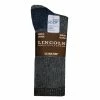 Wholesale ✔️ Lincoln Outfitters Men's Mid-Weight Crew Sock 2 Pack Black - L2/72466-BL-L - Socks 😍