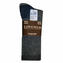 Wholesale ✔️ Lincoln Outfitters Men's Mid-Weight Crew Sock 2 Pack Black - L2/72466-BL-L - Socks 😍