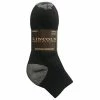Coupon ⌛ Lincoln Outfitters Men's Quarter Sock 3 Pack Black - L3/941-BL - 🌟 Socks ⭐