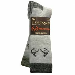 Promo 😀 Lincoln Outfitters Men's Merino Wool Blend Boot Sock 2 Pack Assorted - RT/L2/375-ASST - Socks 🛒