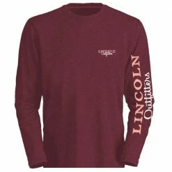 Cheap 🔥 Lincoln Outfitters Women's Lincoln Ladies Logo Long Sleeve T-Shirt Maroon Heather - LO-LLS706-MRH - Long Sleeve Shirts 🎉 Women's ✨