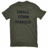 Top 10 😉 Lincoln Outfitters Men's Short Sleeve Small Town Famous T-Shirt Deep Lichen Black Heather - LO-146 - T-Shirts ✨