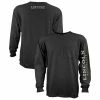 Discount ⭐ Lincoln Outfitters Men's Heavyweight Long Sleeve Pocket Graphic Tee Black - LOLSPK-01R - Long Sleeve 🧨 Shirts ⭐