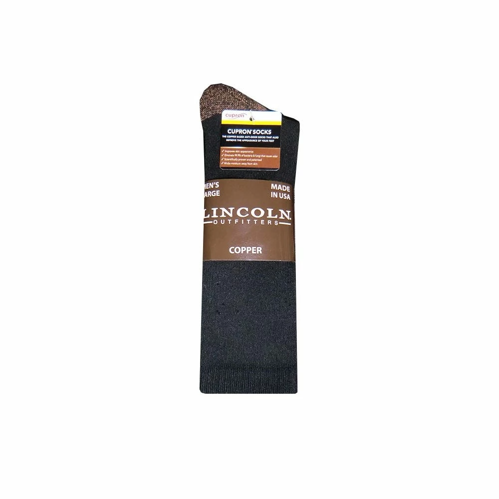Top 10 ⭐ Lincoln Outfitters Men's Cupron Copper Ultra-Dri Crew Sock Black - L72305-BL - ❤️ Socks 🔥 1 Top 10 ⭐ Lincoln Outfitters Men's Cupron Copper Ultra-Dri Crew Sock Black - L72305-BL - ❤️ Socks 🔥