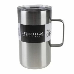 New 🌟 Lincoln Outfitters 20 Oz. Coffee Mug Stainless 87-959-0204 - Water Bottles & Hydration 🧨