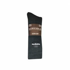 Wholesale 😍 Lincoln Outfitters Men's Non-Binding Ultra-Dri Crew Sock 2 Pack Black - L2/923-BL - Socks 🌟