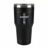 Hot Sale 😍 Lincoln Outfitters "All Things Through Christ" 30 oz. Religious Tumbler, Black - 89-633-0204 - Tumblers 🤩