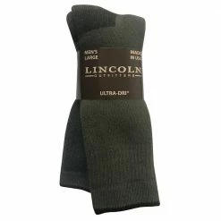 Brand new ⭐ Lincoln Outfitters Men's Heavy Crew Sock 2 Pack Green - L2/72443-GR - Socks 😍
