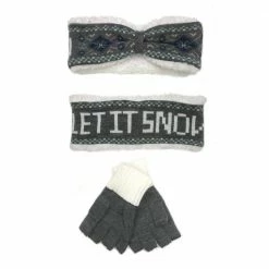 Brand new ⌛ Lincoln Outfitters ❤️ Women's Warm Hearted Headband and Glove Set Mint - P11710-MNT - Winter Headband and Glove Set 🌟