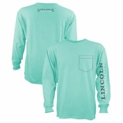 Outlet 😀 Lincoln Outfitters Men's Heavyweight Long Sleeve Pocket Graphic Tee Beach Glass- LOLSPK-01-BG - Long Sleeve 🔥 Shirts ✨