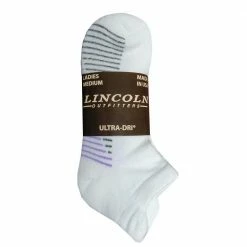 Discount 🔥 Lincoln Outfitters Women's Ultra-Dri No-Show Sock 3 Pack White - L3/72036-W - Socks Women's 😉