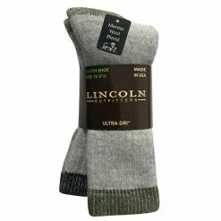 Cheapest ✔️ Lincoln Outfitters Boy's Merino Wool Blend Boot Sock 2 Pack Black - L2/8857-OL/BL - ⭐ Socks 🛒