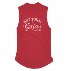 Cheapest 🎁 Lincoln Outfitters Ladies Not Today Satan Sleeveless T-Shirt - LO-LTS09 - Women's Shirts & Tees 👏