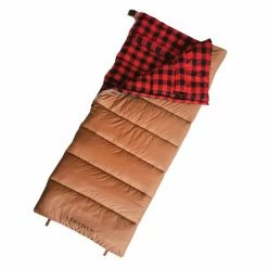 Hot Sale ⌛ Lincoln Outfitters Traditions Flannel +10 Degree Sleeping Bag - 21SB-0007-6 - Tents & Shelters 💯