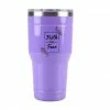 Outlet ⌛ Lincoln Outfitters "Faith Over Fear" 30 oz. Religious Tumbler, Purple - 89-639-0204 - Tumblers 💯