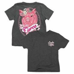 Top 10 ✨ Lincoln Outfitters Youth Girl's Little But Fierce Short Sleeve T-Shirt - LOY-21 - T-Shirts 👏