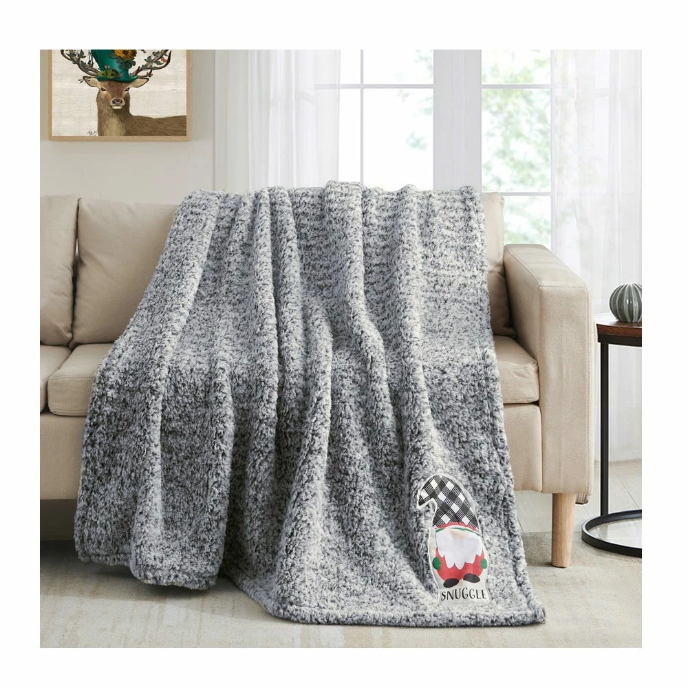 Cheap 🥰 Lincoln Outfitters Holiday Gnome Backprinted Teddy Sherpa 50 x 60 Throw with printed Patch applique - RK-TEDAP-HOL - Blankets & Bedspreads 🧨 3 Cheap 🥰 Lincoln Outfitters Holiday Gnome Backprinted Teddy Sherpa 50 x 60 Throw with printed Patch applique - RK-TEDAP-HOL - Blankets & Bedspreads 🧨 - Image 3