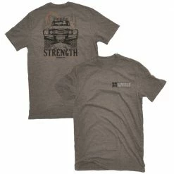 Promo 🧨 Lincoln Outfitters Men's Short Sleeve Strength 4X4 T-Shirt Walnut Dark Heather - LO-135 - T-Shirts ✨