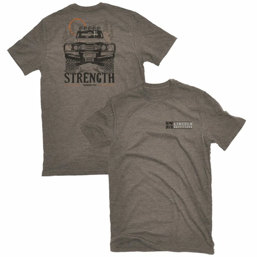 Promo 🧨 Lincoln Outfitters Men's Short Sleeve Strength 4X4 T-Shirt Walnut Dark Heather - LO-135 - T-Shirts ✨ 1 Promo 🧨 Lincoln Outfitters Men's Short Sleeve Strength 4X4 T-Shirt Walnut Dark Heather - LO-135 - T-Shirts ✨