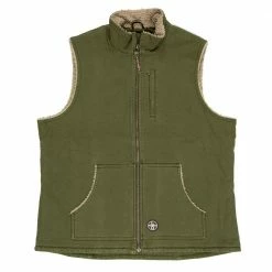 Coupon ✔️ Lincoln Outfitters ⭐ Women's Sherpa Lined Duck Vest - RLWV15CDG - Vests ⭐
