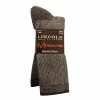 Best reviews of ⌛ Lincoln Outfitters Men's Merino Wool Boot Sock 2 Pack Brown - RT/L2/9743-BRN - Socks ✨