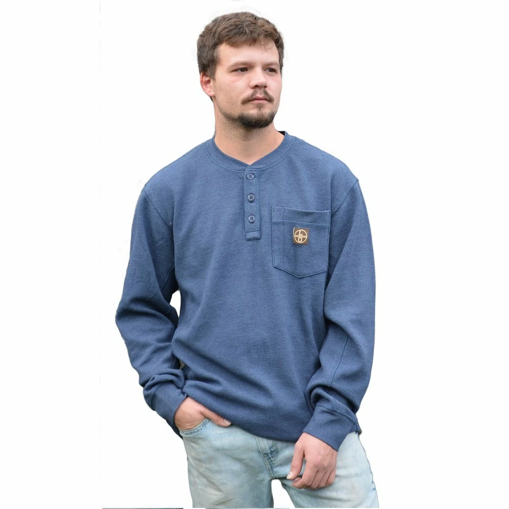 Brand new ✨ Lincoln Outfitters Men's Bedford Henley Long Sleeve 🌟 Shirt Navy Heather - NVYHTR-E0379 - Long Sleeve Shirts 🥰 1 Brand new ✨ Lincoln Outfitters Men's Bedford Henley Long Sleeve 🌟 Shirt Navy Heather - NVYHTR-E0379 - Long Sleeve Shirts 🥰