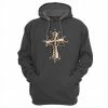 New 💯 Lincoln Outfitters Cross Design Ladie's Long Sleeve Hoodie, Charcoal Heather - LO-LH27 - Hooded Sweatshirts 😀 Women's ⭐