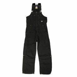 Promo 🎁 Lincoln Outfitters Men's Washed Insulated Bib Overall Black - RLB377BK - Overalls ❤️