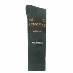 Deals 👏 Lincoln Outfitters Men's Non-Binding Boot Sock Olive - RT/LO9746-OL - Socks ⭐