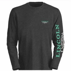 Flash Sale 🛒 Lincoln Outfitters Ladie's Long Sleeve Logo Shirt, Charcoal Heather - LO-LLS708-CH - Long Sleeve Shirts 👏 Women's ⌛
