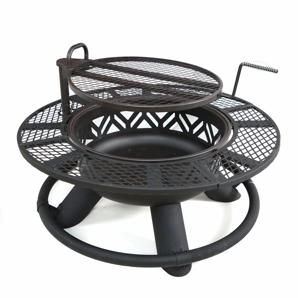 Deals π Lincoln Outfitters Steel Fire Pit with BBQ Grate - 90-165-0204 - Fire Pits & Heaters π 4 Deals π Lincoln Outfitters Steel Fire Pit with BBQ Grate - 90-165-0204 - Fire Pits & Heaters π - Image 4