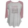 Wholesale ✔️ Lincoln Outfitters Ladies Three Quarter Sleeve Western Raglan Fashion T-Shirt Zephyr - LO-LFW-08 - Three Quarter Length Shirts Women's 🧨