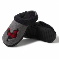 Deals 💯 Lincoln Outfitters Women's Faux Wool Scuff with Novelty Applique, Gray - 60983 - Women's Slippers 🌟