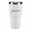 Cheap 🥰 Lincoln Outfitters "Faith" 30 oz. Religious Tumbler, White - 89-644-0204 - Tumblers ❤️