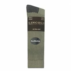 New 🤩 Lincoln Outfitters Men's Non-Binding Boot Sock Khaki - RT/LO9746-KH - 😉 Socks ⭐