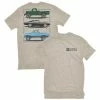 Best Sale 😉 Lincoln Outfitters Men's Short Sleeve Three Truck Pure American T-Shirt Oatmeal - LO-130-O - T-Shirts 👏