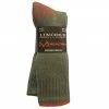 New 👏 Lincoln Outfitters Merino Wool Blend Boot Sock 2 Pack Brown Large - RT/L2/72339-ASST-L - Socks ⌛