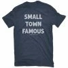 Wholesale ✔️ Lincoln Outfitters Men's Short Sleeve Small Town Famous T-Shirt Vintage Indigo Black Heather - LO-146-VIBH - T-Shirts 💯