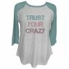 Brand new ⭐ Lincoln Outfitters Ladies Long Sleeve Trust Your Crazy Aquifer T-Shirt - LO-LFW-06 - Long Sleeve Shirts Women's 🧨